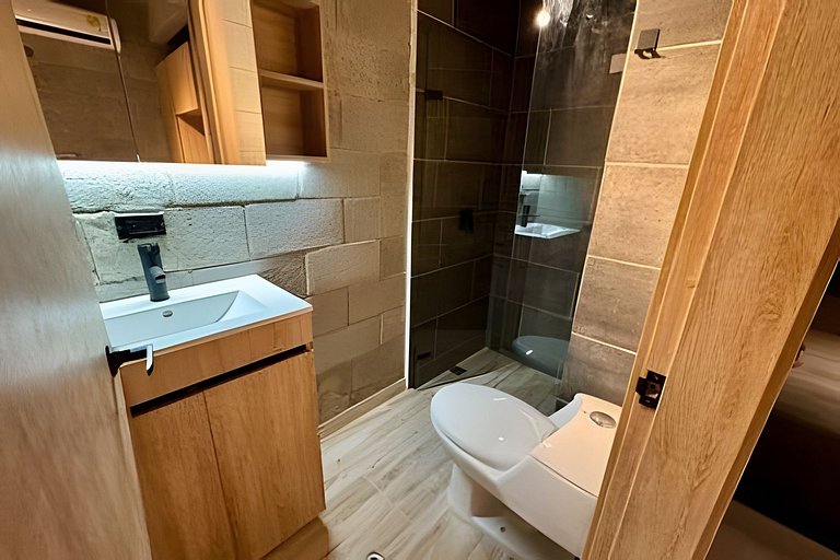 Industrial Premium Suite | Private balcony & AC