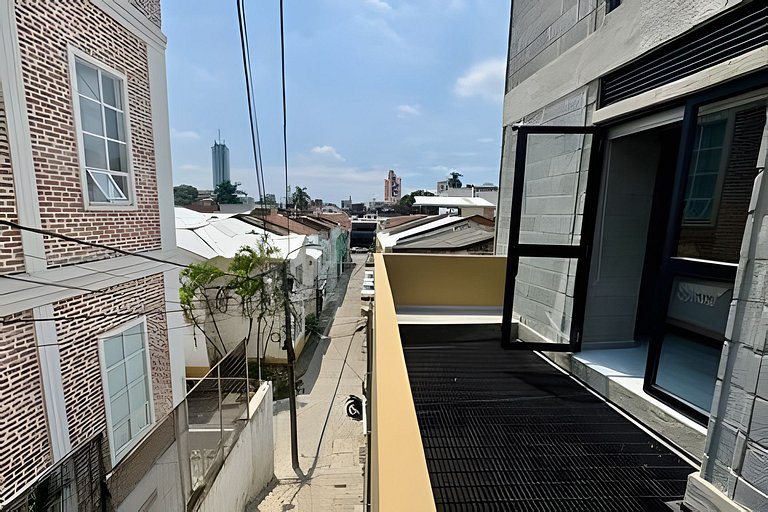 Industrial Premium Suite | Private balcony & AC