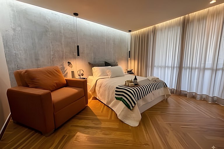 Apartamento industrial chic en Cali|AC+WIFI |Cafe